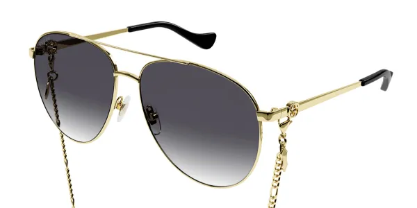 Gucci GG1088S 001 Goldene Damen Sonnenbrillen