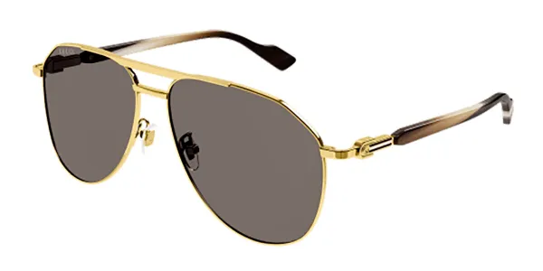Gucci GG1220S 002 Goldene Herren Sonnenbrillen