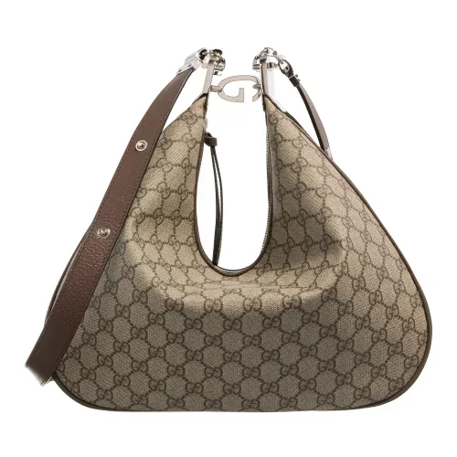 Gucci Hobo Bag - Gucci Attache Shoulder Bag Medium - Gr. unisize - in Beige - für Damen