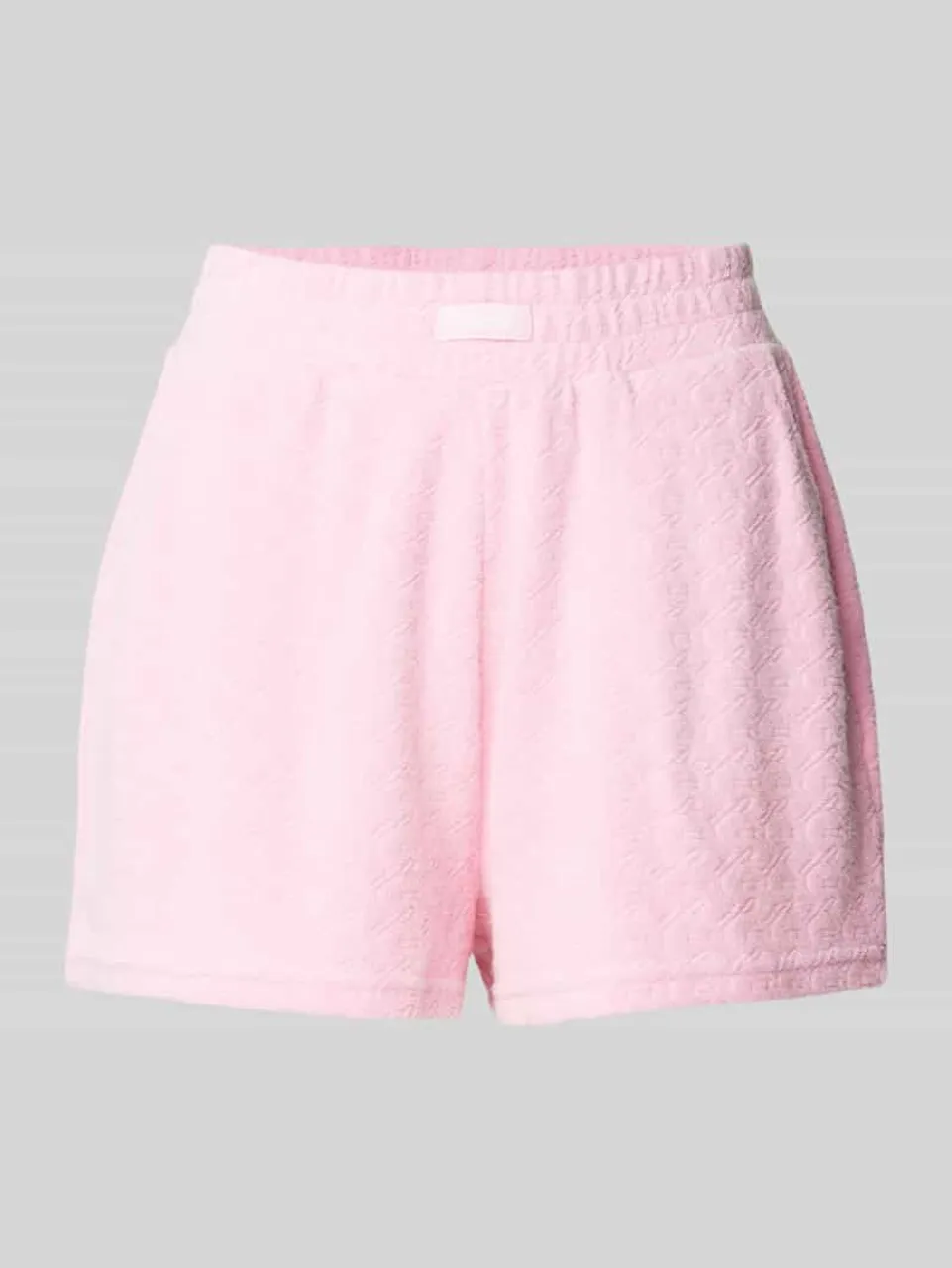 Guess Activewear Regular Fit Shorts mit Strukturmuster Modell 'LOLA' in Pink