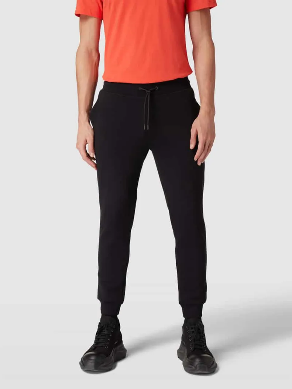 Guess Activewear Sweatpants mit Label-Applikation Modell 'ALDWIN' in Black