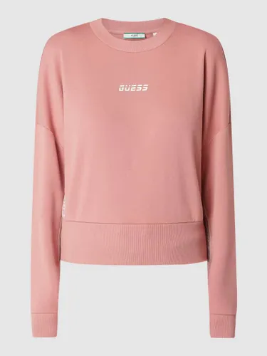 Guess Activewear Sweatshirt aus Baumwollmischung in Rosa