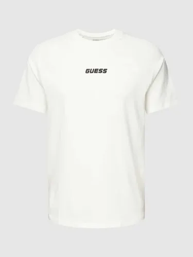 Guess Activewear T-Shirt mit Label-Print Modell 'CURT' in Weiss