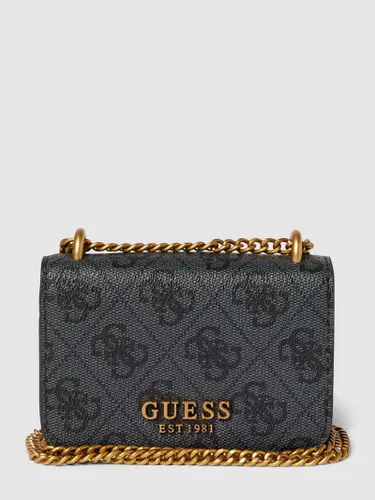 Guess Micro Bag mit Label-Applikation Modell 'ALEXIE' in Black, Größe One Size