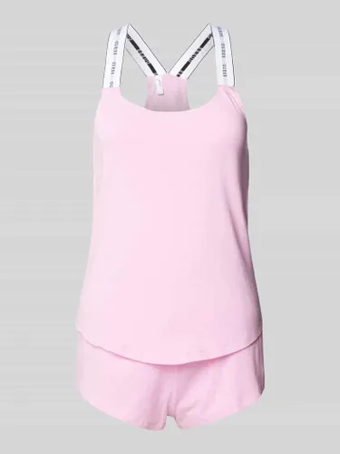 Guess Pyjama mit Label-Details Modell 'CARRIE' in Pink