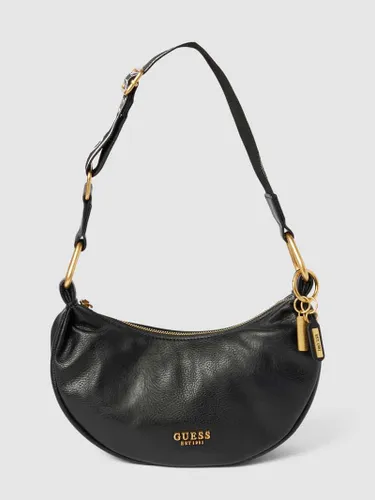 Guess Saddle Bag mit Label-Applikation Modell 'NATALYA' in Black, Größe One Size