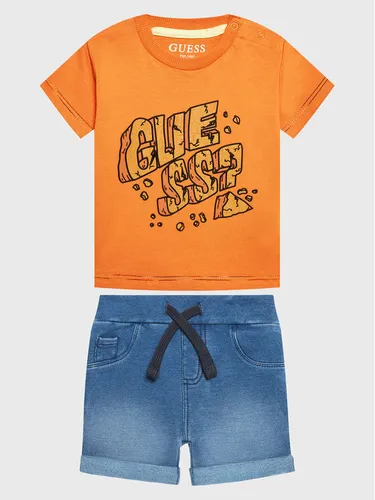 Guess Set T-Shirt und Shorts I3GG01 K8HM3 Orange Regular Fit