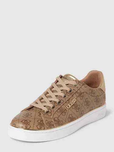 Guess Sneaker mit Logo-Print Modell 'BECKIE' in Beige