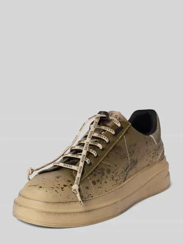 Guess Sneaker mit Motiv-Print Modell 'ELBA' in Metallic Gruen