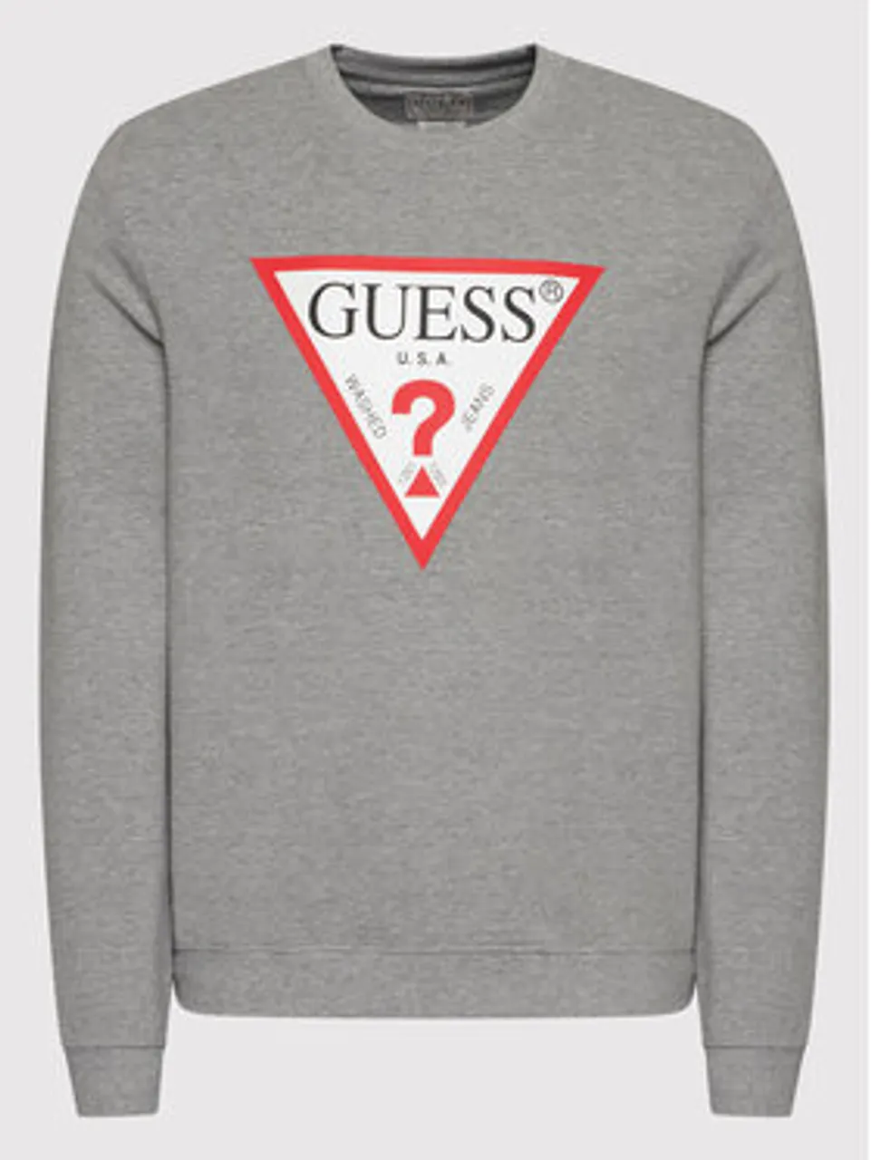 Guess Sweatshirt Audley M2YQ37 K6ZS1 Grau Slim Fit