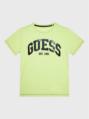 Guess T-Shirt L3RI01 K8HM3 Grün Regular Fit