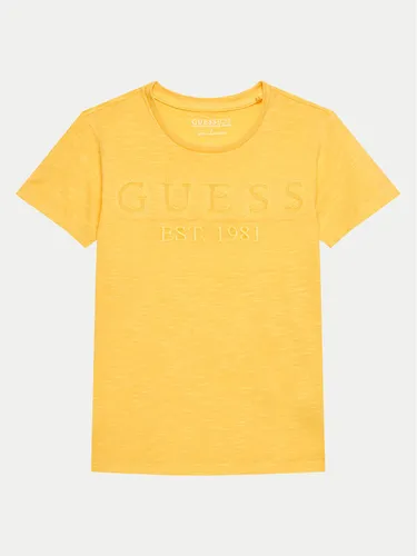 Guess T-Shirt L4GI09 K6XN4 Gelb Regular Fit