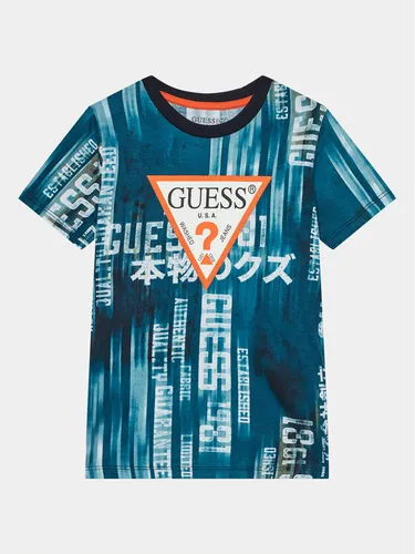 Guess T-Shirt L4RI03 K8HM3 Blau Regular Fit