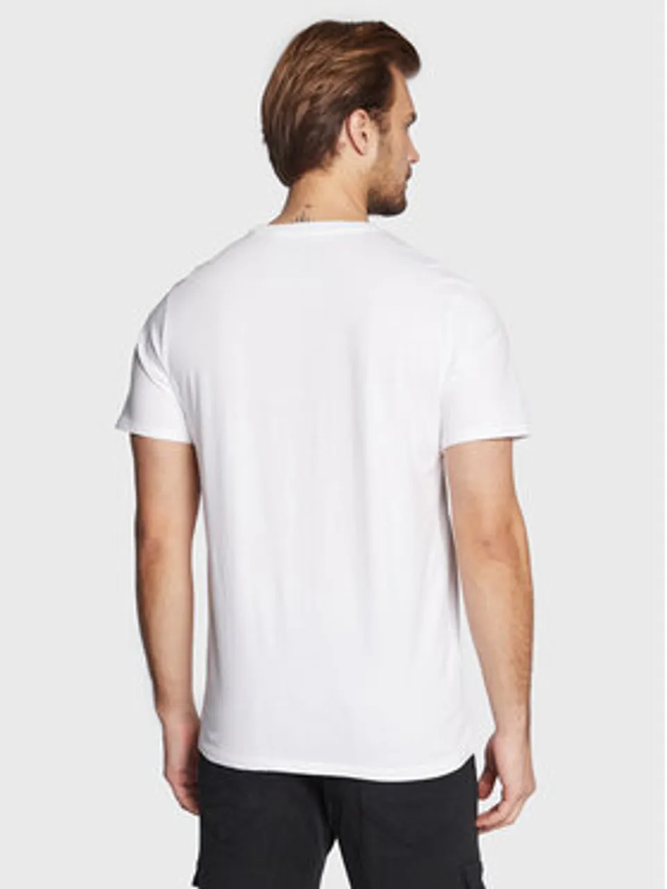 Guess T-Shirt M3RI69 KBDK0 Weiß Slim Fit