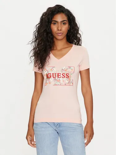 Guess T-Shirt W4GI23 J1314 Rosa Slim Fit