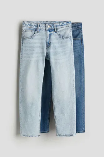 H & M - 2er-Pack Comfort Stretch Relaxed Fit Jeans - Blau - Kinder