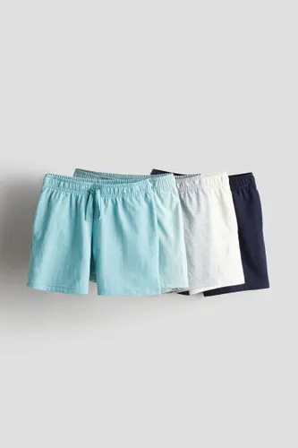 H & M - 5er-Pack Shorts aus Baumwolljersey - Türkis - Kinder
