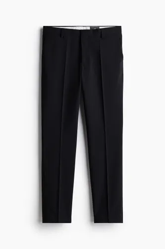 H & M - Anzughose aus Wollmix in Slim Fit - Schwarz - Herren