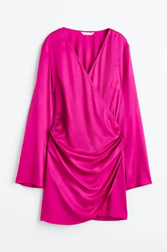 H & M - Bodycon-Kleid mit Raffungen - Rosa - Damen