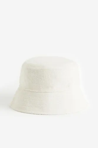 H & M - Bucket Hat aus Frottee - Weiß - Herren