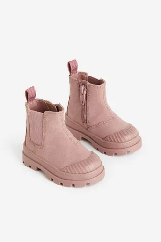 H & M - Chunky Chelseaboots - Rosa - Kinder