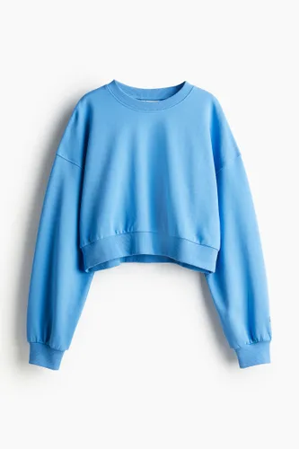 H & M - Cropped Sweatshirt - Blau - Sportswear