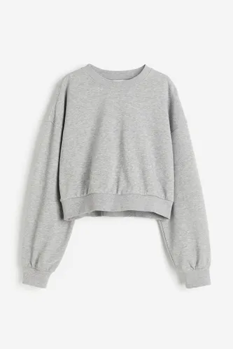 H & M - Cropped Sweatshirt - Grau - Sportswear