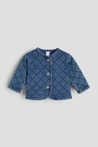 H & M - Gesteppte Jacke aus Denim - Blau - Kinder