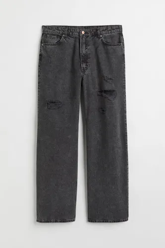 H & M - H & M+ Wide High Jeans - Grau - Damen