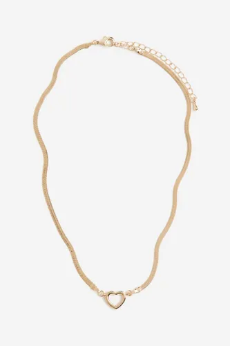 H & M - Halskette mit Anhänger - Gold - Damen