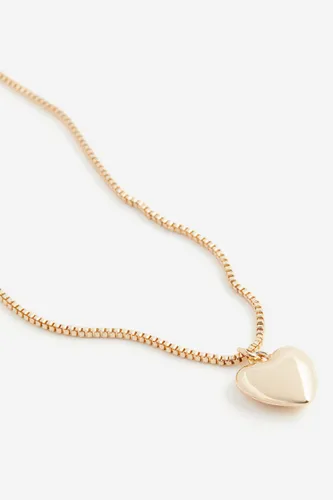 H & M - Halskette mit Herz - Gold - Damen