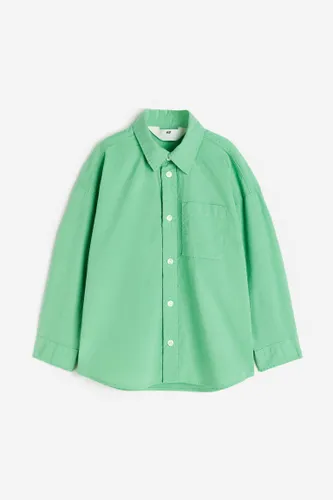H & M - Hemd mit Langarm - Grün - Kinder