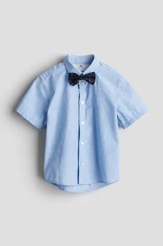 H & M - Hemd und Fliege - Blau - Kinder