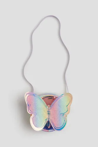 H & M - Irisierende Umhängetasche mit Schmetterling - Lila - Kinder
