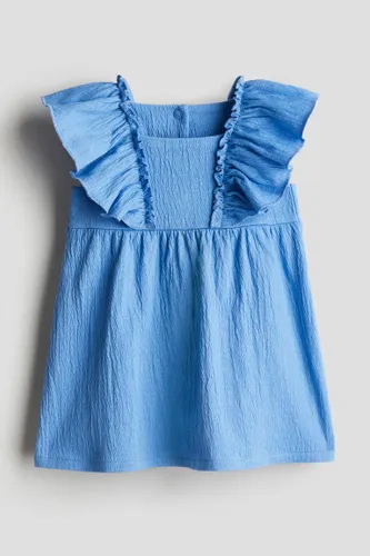 H & M - Jersey-Kleid mit Volants - Blau - Kinder