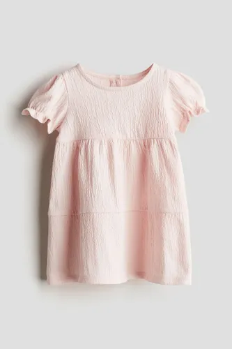 H & M - Jerseykleid mit Struktur - Rosa - Kinder