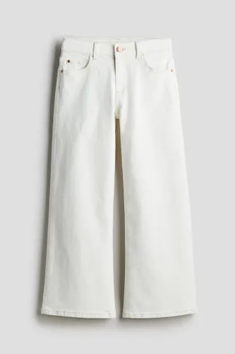 H & M - Loose Fit Wide Leg Jeans - Weiß - Kinder