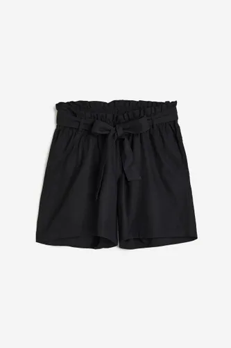 H & M - MAMA Before & After Shorts aus Leinenmischung - Schwarz - Damen