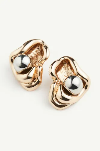 H & M - Organisch geformte Ohrringe - Gold - Damen