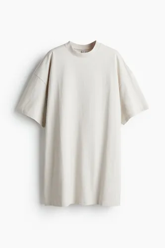 H & M - Oversized T-Shirt-Kleid - Beige - Damen