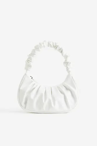 H & M - Plissierte Handtasche - Weiß - Damen
