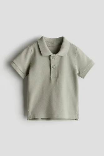 H & M - Poloshirt aus Baumwollpikee - Grün - Kinder