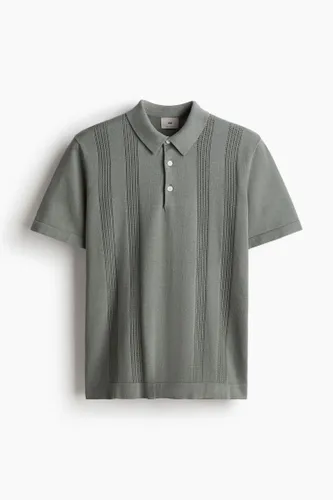 H & M - Poloshirt aus Pima-Baumwolle in Regular Fit - Grün - Herren