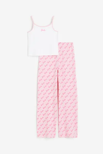 H & M - Pyjama mit Motivprint - Rosa - Kinder