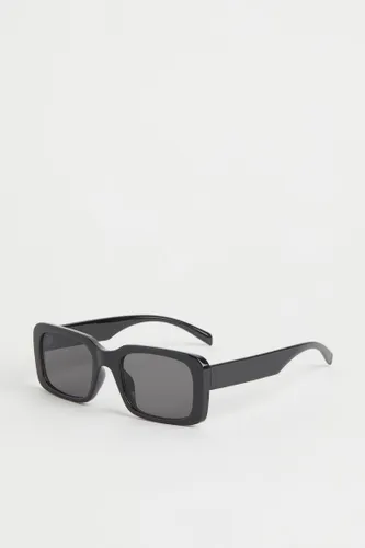 H & M - Rechteckige Sonnenbrille - Schwarz - Damen