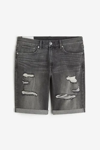 H & M - Regular Denim Shorts - Grau - Herren