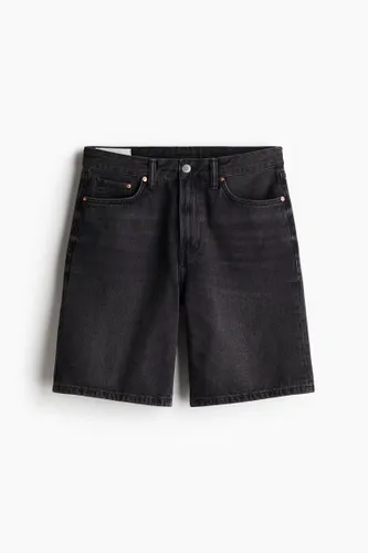 H & M - Relaxed Denim Shorts - Schwarz - Herren