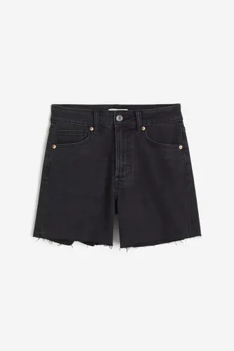 H & M - Skinny High Denim Shorts - Grau - Damen