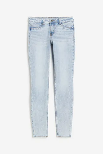H & M - Skinny Low Jeans - Türkis - Damen