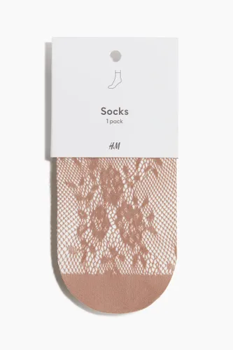 H & M - Socken aus Spitze - Beige - Damen